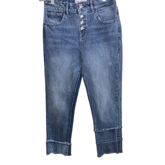 DL1961 Medium Wash Patti High Rise Straight Jeans Size 25 - Picture 4 of 7